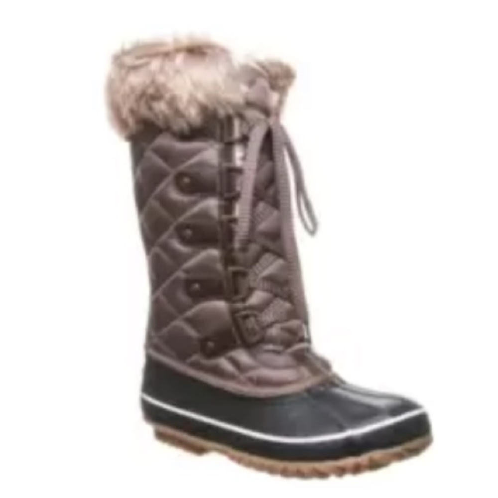 NEW BearPaw McKinley Winter Lace Up Snow Boots, Size 6, Brown